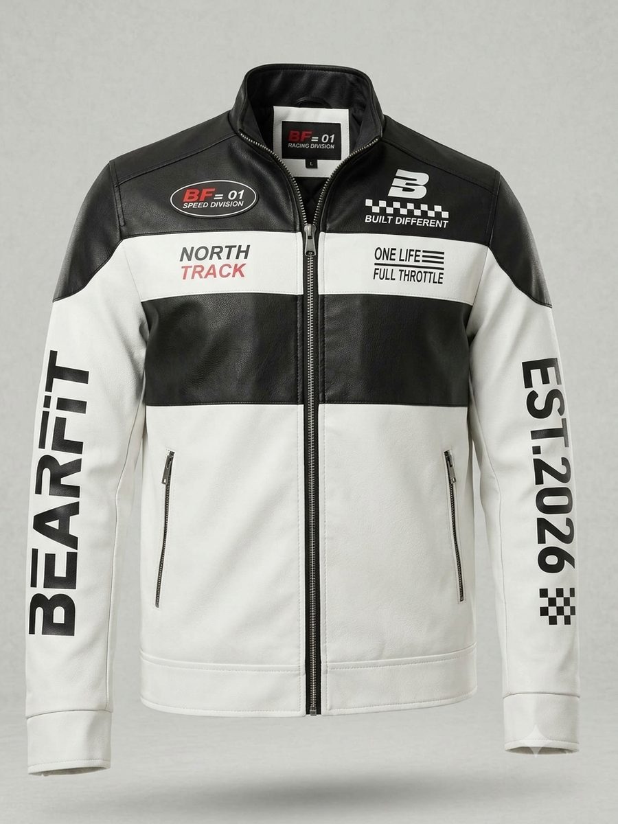 Bearfit full sleeve printed men jacket