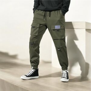 UrbanTrek Utility Cargo Joggers (Olive Green)