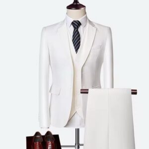 White Formal Ensemble Suit